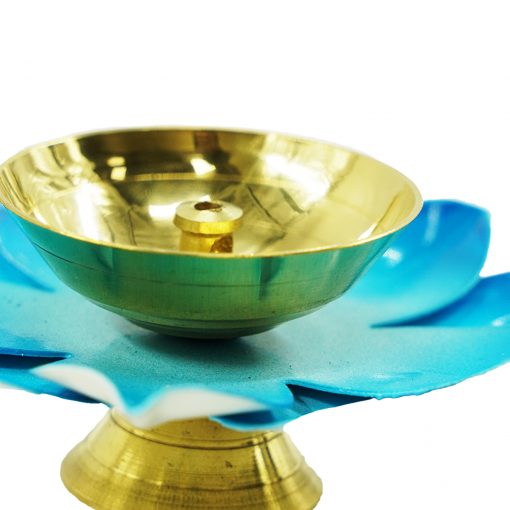 Lotus Diya Blue Color - Image 2