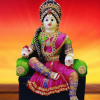 lakshmi idol for varalakshmi vratham in pink saree