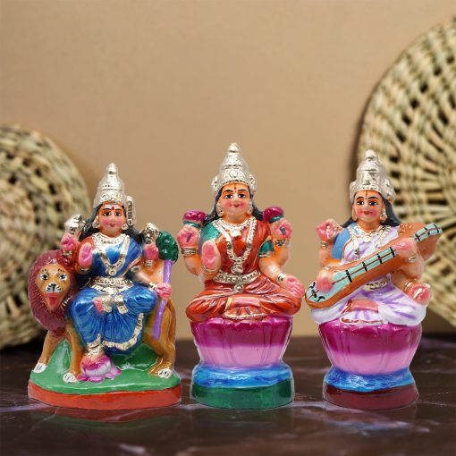 Saraswati Lakshmi Durga Golu Dolls Set - Image 2