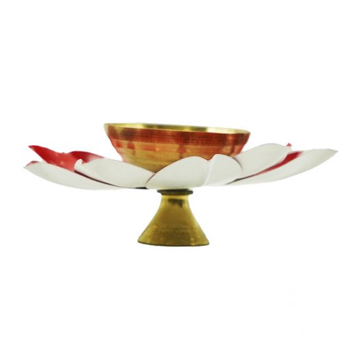 Kamal Patti Lotus Diya Red Color - Image 2