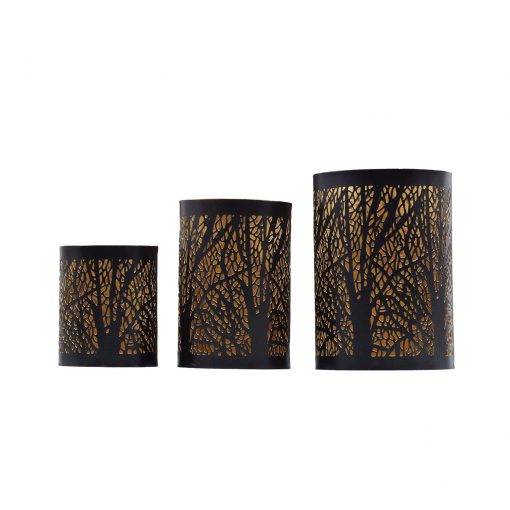 Metal Tea Light Candle Holders (Set of 3) - Image 4