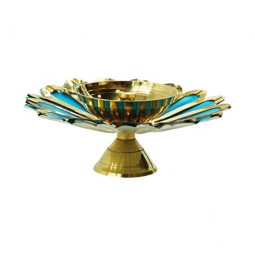 Lotus Brass Diya for Diwali Decoration - Image 4