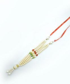 Pearl Beads Mala Garland 10 Inch for God Idols