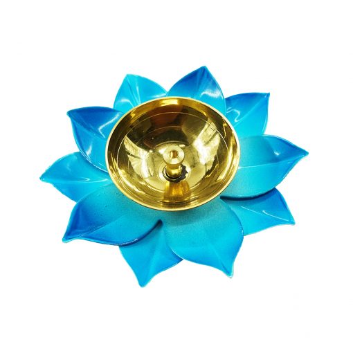 Lotus Diya Blue Color - Image 3