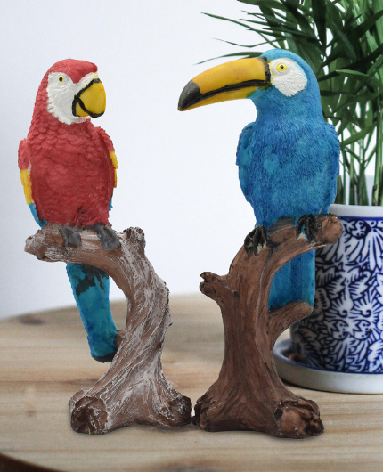 Parrot Love Couple Vastu Bird Figurine Showpiece