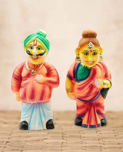 Modern Thatha Patti Clay Golu Dolls Set for Dasara