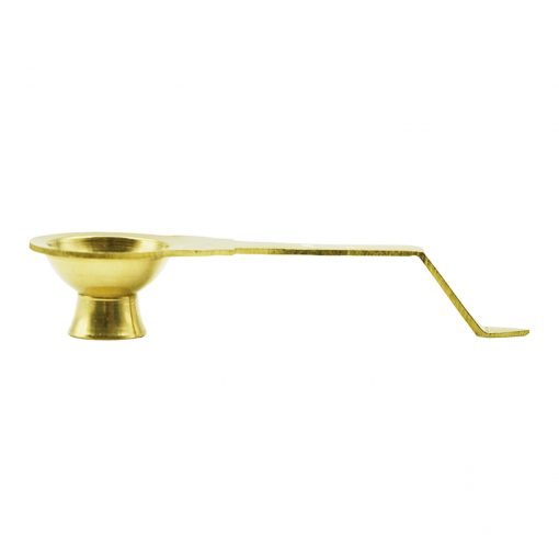 Brass Aarti Pooja Diya with Handle - Image 2