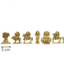 Navagraha Brass Idols Set size