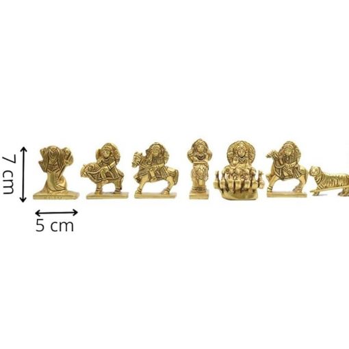 Navagraha Brass Idols Set size