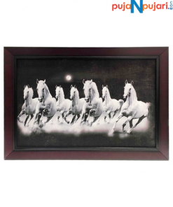 7 White Horses Wall Painting For Vastu - Puja N Pujari