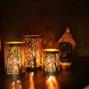 Metal Tea Light Candle Holders for Home Decor