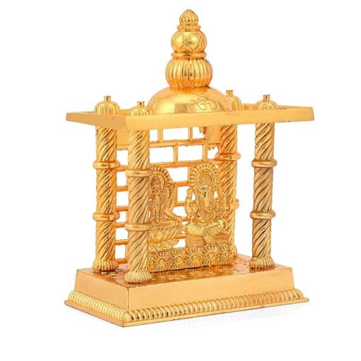 Gold Plated Laxmi Ganesha Temple 2