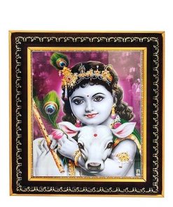 krishna with cow, cow and krishna, pujanpujari online shopping