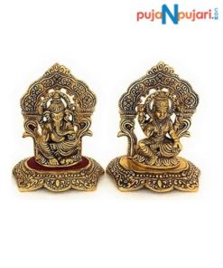 Beautiful Handcrafted Goddess Lakshmi Ganesh Idol