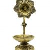 Brass Flower Design Standing Table Diya