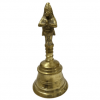 Brass Hanuman Hand Held Bell 6 Inches