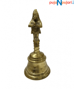 Brass Hanuman Hand Held Bell 6 Inches