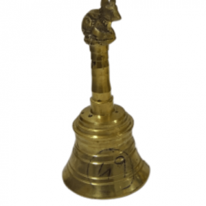 Brass Nandi Hand Held Bell 3.5 Inches