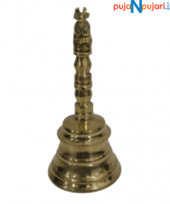 Brass Nandi Hand Held Bell 5.5 Inches