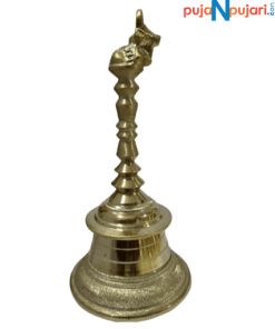 Brass Nandi Hand Held Bell 7.5 Inches