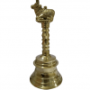 Brass Nandi Hand Held Bell 8.5 Inches