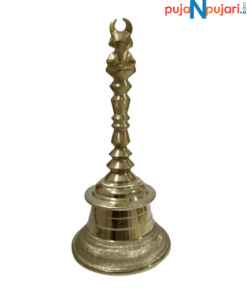 Brass Nandi Hand Held Bell 9 Inches