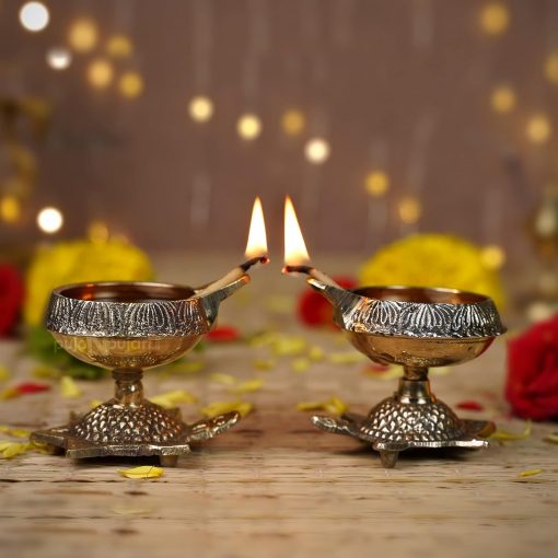 Brass Pital Diya Lamp Kuber Deepak