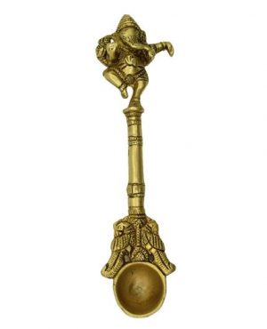 Brass Spoon Used for Havan and Pooja