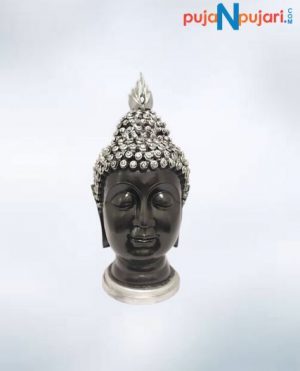 Buddha Face Idol Silver Head