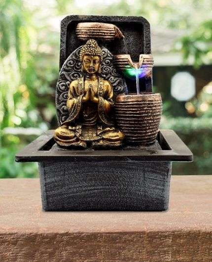 Buddha Statue 3 Steps Indoor Water Fountain