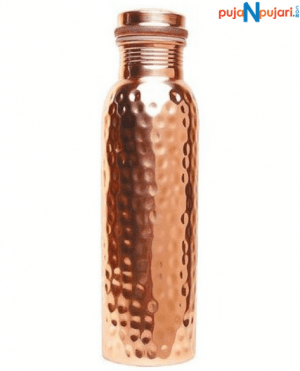 Copper Water Bottle – Hammered Design 500ml