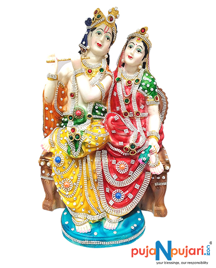 Decorative Radha Krishna Statute