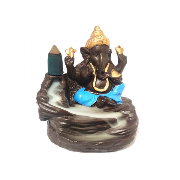 Decorative SkyBlue Ganesha Smoke Fountain