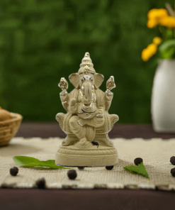 Eco-Friendly-Ganesh-Murti-in-White--9-Inch