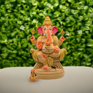 Eco-Friendly-Ganesh-Murti-with-Gauri-Mata--1.3-Feet-