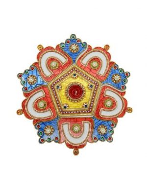 Flower Design Acrylic Rangoli Set for Diwali