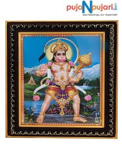 hanuman ji photo frame, hanuman ji frame, hanuman ji ka photo frame, hanuman ji ki photo frame, hanumanji photo frame, pujanpujari online shopping