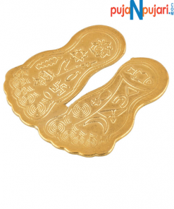 Gold Plated Laxmi Charan Paduka