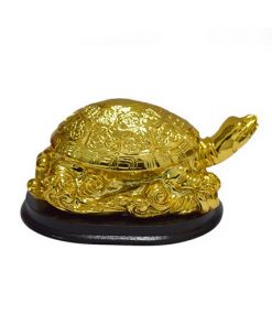 Gold Plated Tortoise Statue for Good Luck - Puja N Pujari