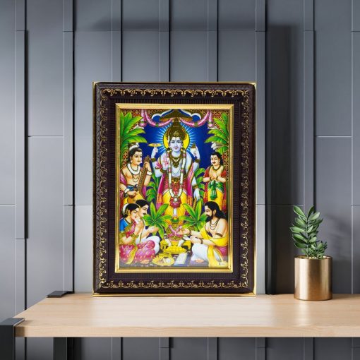 Satyanarayana Swamy Photo Frame for Pooja Room - Image 2