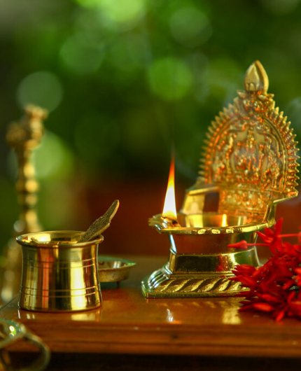 brass kamakshi deepam