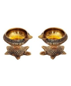 Brass Pital Diya Lamp Kuber Deepak-Puja N Pujari