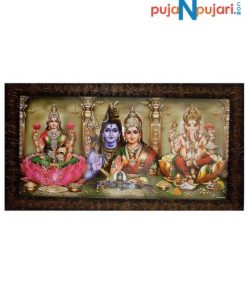 Lakshmi Ganesh and Shiva Parvati Photo Frame