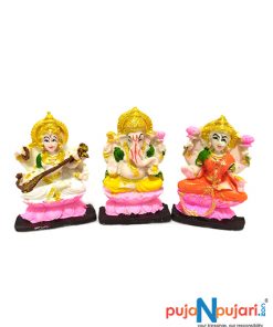 Lakshmi Ganesha Saraswati Showpiece Idol