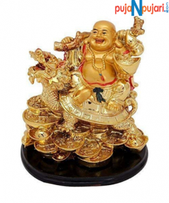 Laughing Buddha with Dragon Boat