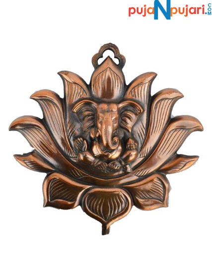 Lord Ganesha On Lotus