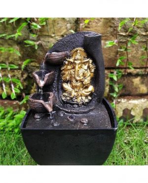 Lord Ganesha Water Fountain with 3 Steps