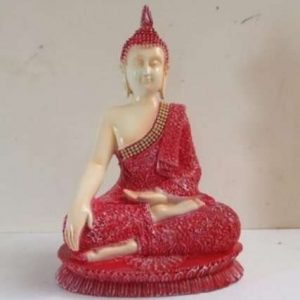 Meditating Buddha Statue – Red