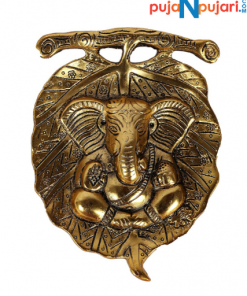 Metal Leaf Ganesh Main Door Hanging