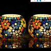 Moroccan Glass Mosaic Tealight Candle